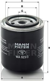 Mann-Filter WA 923/3 - Фільтр для охолоджуючої рідини autozip.com.ua