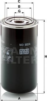 Mann-Filter WD 950/4 - Гідрофільтри, автоматична коробка передач autozip.com.ua