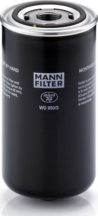 Mann-Filter WD 950/3 - Гідрофільтри, автоматична коробка передач autozip.com.ua