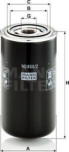 Mann-Filter WD 950/2 - Гідрофільтри, автоматична коробка передач autozip.com.ua