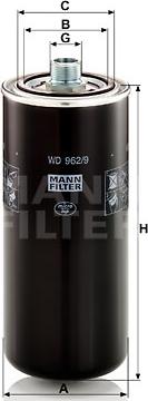 Mann-Filter WD 962/9 - Масляний фільтр autozip.com.ua
