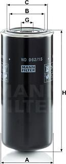 Mann-Filter WD 962/15 - Масляний фільтр autozip.com.ua