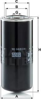 Mann-Filter WD 962/24 - Масляний фільтр autozip.com.ua