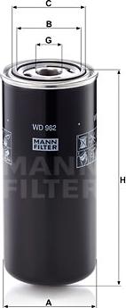 Mann-Filter WD 962 - Масляний фільтр autozip.com.ua