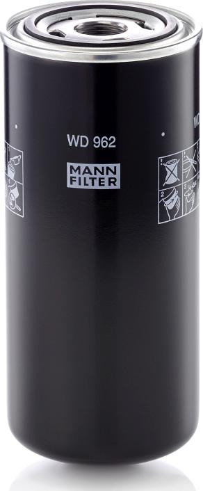 Mann-Filter WD 962 - Масляний фільтр autozip.com.ua