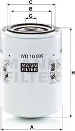 Mann-Filter WD 10 009 - Фільтр, Гідравлічна система приводу робочого устаткування autozip.com.ua