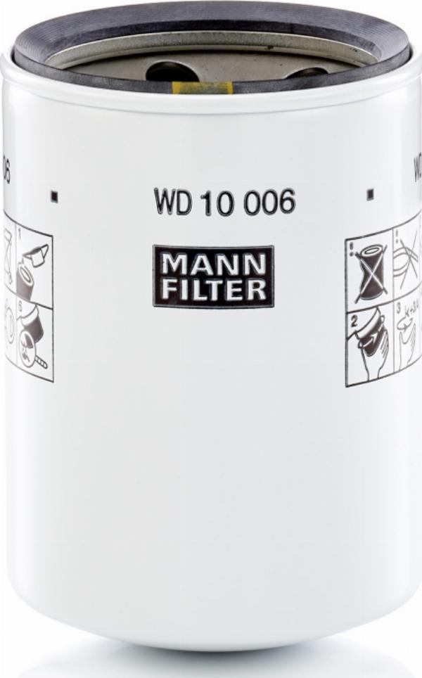 Mann-Filter WD 10 006 - Фільтр, Гідравлічна система приводу робочого устаткування autozip.com.ua