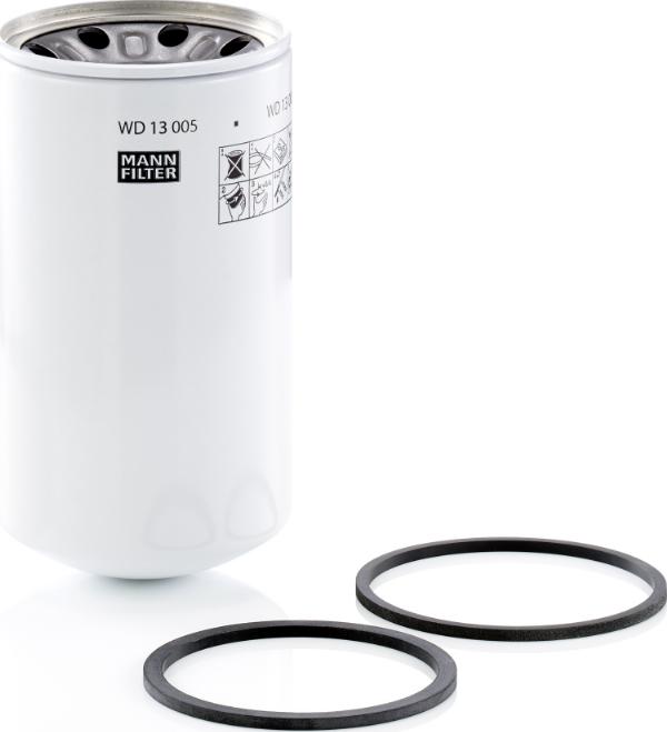 Mann-Filter WD 13 005 x - Фільтр, Гідравлічна система приводу робочого устаткування autozip.com.ua