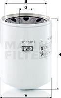 Mann-Filter WD 13 011 x - Фільтр, Гідравлічна система приводу робочого устаткування autozip.com.ua