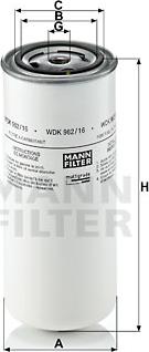 Mann-Filter WDK 962/16 - Паливний фільтр autozip.com.ua