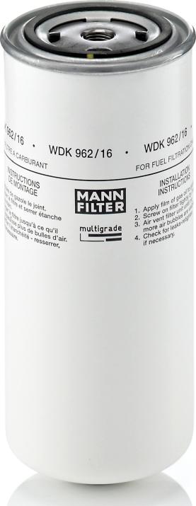 Mann-Filter WDK 962/16 - Паливний фільтр autozip.com.ua
