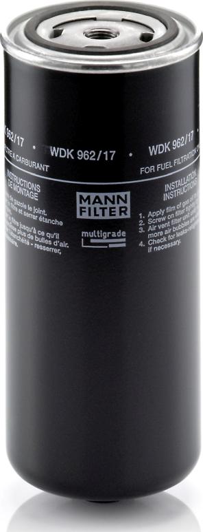 Mann-Filter WDK 962/17 - Паливний фільтр autozip.com.ua