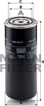 Mann-Filter WDK 962/17 - Паливний фільтр autozip.com.ua