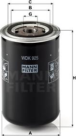 Mann-Filter WDK 925 - Паливний фільтр autozip.com.ua