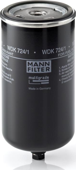 Mann-Filter WDK 724/1 - Паливний фільтр autozip.com.ua