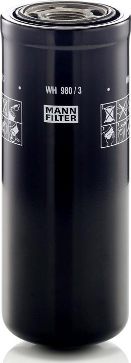 Mann-Filter WH 980/3 - Масляний фільтр autozip.com.ua