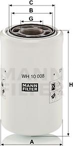 Mann-Filter WH 10 008 - Гідрофільтри, автоматична коробка передач autozip.com.ua