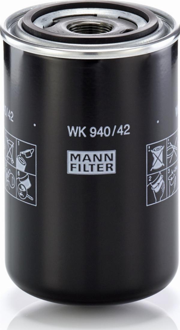 Mann-Filter WK 940/42 - Паливний фільтр autozip.com.ua