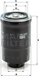 Mann-Filter WK 940/6 x - Паливний фільтр autozip.com.ua