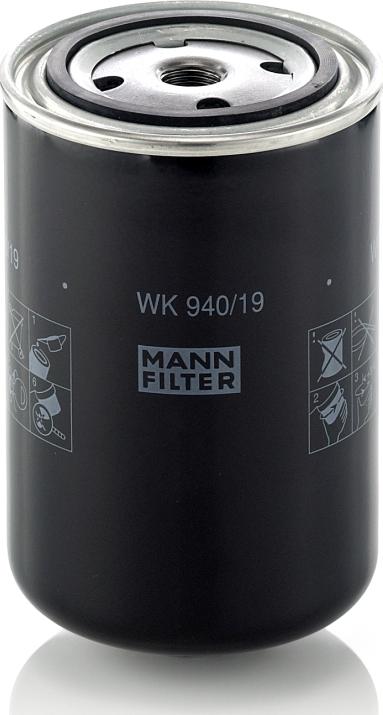 Mann-Filter WK 940/19 - Паливний фільтр autozip.com.ua