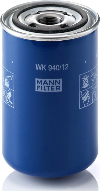 Mann-Filter WK 940/12 - Паливний фільтр autozip.com.ua