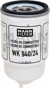 Mann-Filter WK 940/24 - Паливний фільтр autozip.com.ua