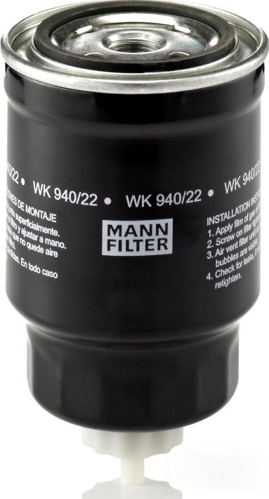 Mann-Filter WK 940/22 - Паливний фільтр autozip.com.ua