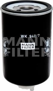 Mann-Filter WK 940/7 - Паливний фільтр autozip.com.ua