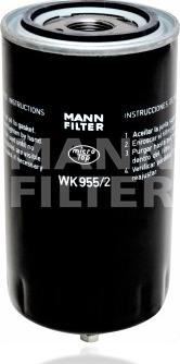 Mann-Filter WK 955/2 - Паливний фільтр autozip.com.ua