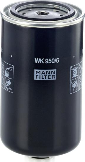 Mann-Filter WK 950/6 - Паливний фільтр autozip.com.ua