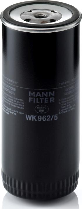 Mann-Filter WK 962/5 - Паливний фільтр autozip.com.ua
