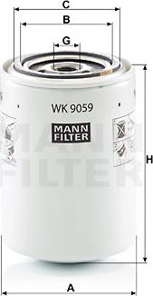 Mann-Filter WK 9059 - Паливний фільтр autozip.com.ua