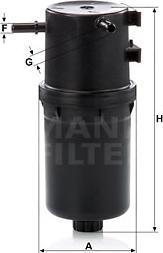 Mann-Filter WK 9016 - Паливний фільтр autozip.com.ua