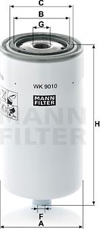 Mann-Filter WK 9010 - Паливний фільтр autozip.com.ua