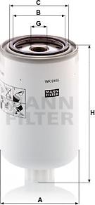 Mann-Filter WK 9165 x - Паливний фільтр autozip.com.ua