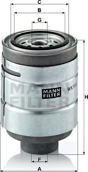 Mann-Filter WK 918 x - Паливний фільтр autozip.com.ua