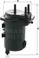 Mann-Filter WK 939/12 x - Паливний фільтр autozip.com.ua
