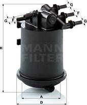 Mann-Filter WK 939/1 - Паливний фільтр autozip.com.ua