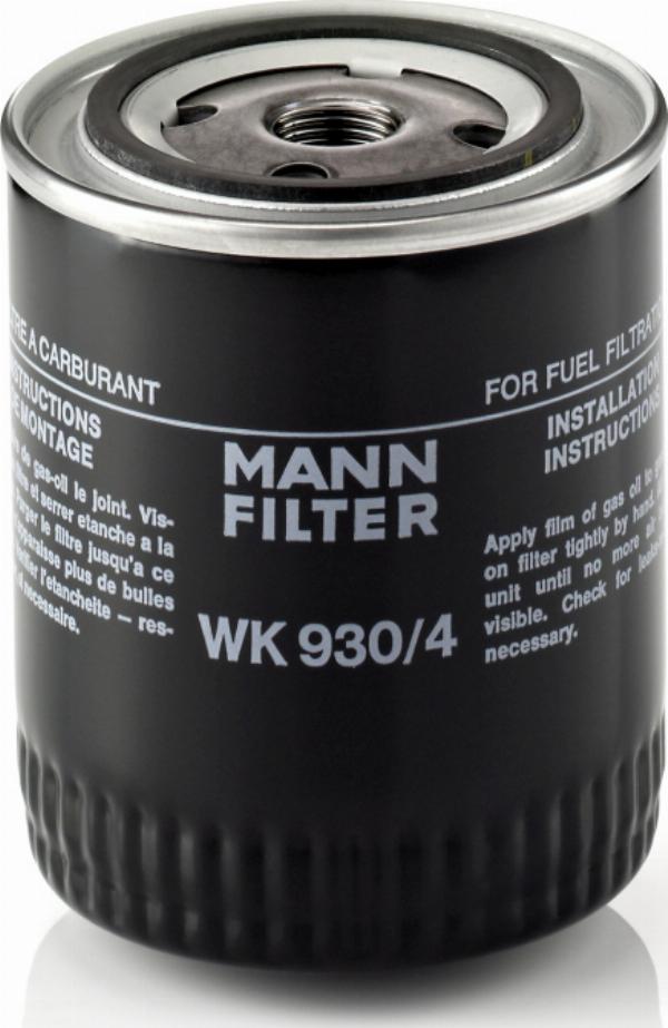 Mann-Filter WK 930/4 - Паливний фільтр autozip.com.ua