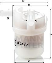 Mann-Filter WK 44/7 - Паливний фільтр autozip.com.ua