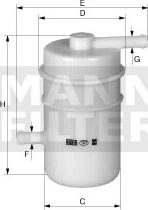 Mann-Filter WK 45 - Паливний фільтр autozip.com.ua