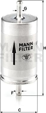 Mann-Filter WK 410 - Паливний фільтр autozip.com.ua