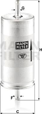 Mann-Filter WK 413 - Паливний фільтр autozip.com.ua