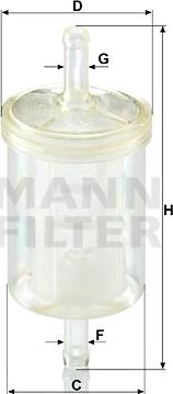 Mann-Filter WK 43/13 (10) - Паливний фільтр autozip.com.ua