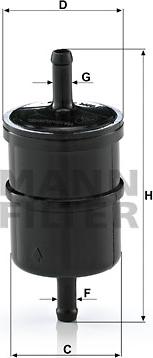 Mann-Filter WK 42/4 (10) - Паливний фільтр autozip.com.ua