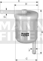 Mann-Filter WK 42/8 - Паливний фільтр autozip.com.ua