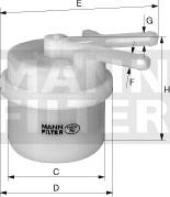 Mann-Filter WK 42/13 - Паливний фільтр autozip.com.ua