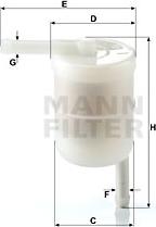 Mann-Filter WK 42/12 - Паливний фільтр autozip.com.ua