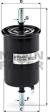 Mann-Filter WK 55/2 - Паливний фільтр autozip.com.ua