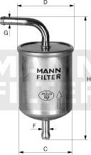 Mann-Filter WK 614/14 - Паливний фільтр autozip.com.ua
